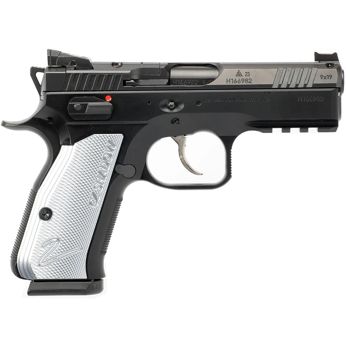 Shadow 2 Compact 9mm Luger 4" BBL (2)15RD Mags Gray