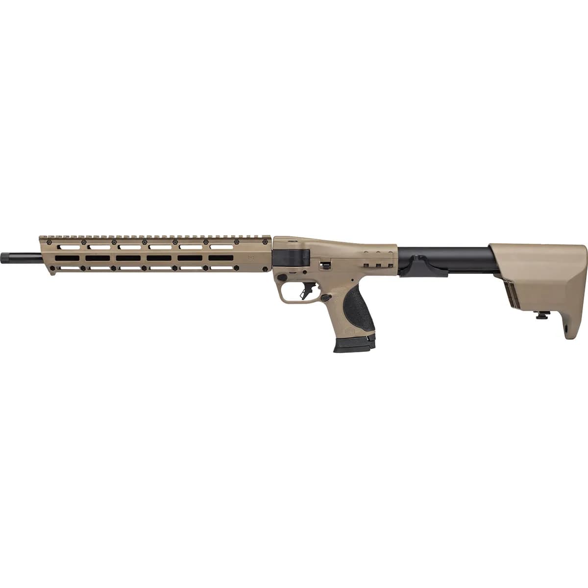 M&P FPC 9mm Luger 16.25" BBL (1)17RD & (2)23RD Mags FDE