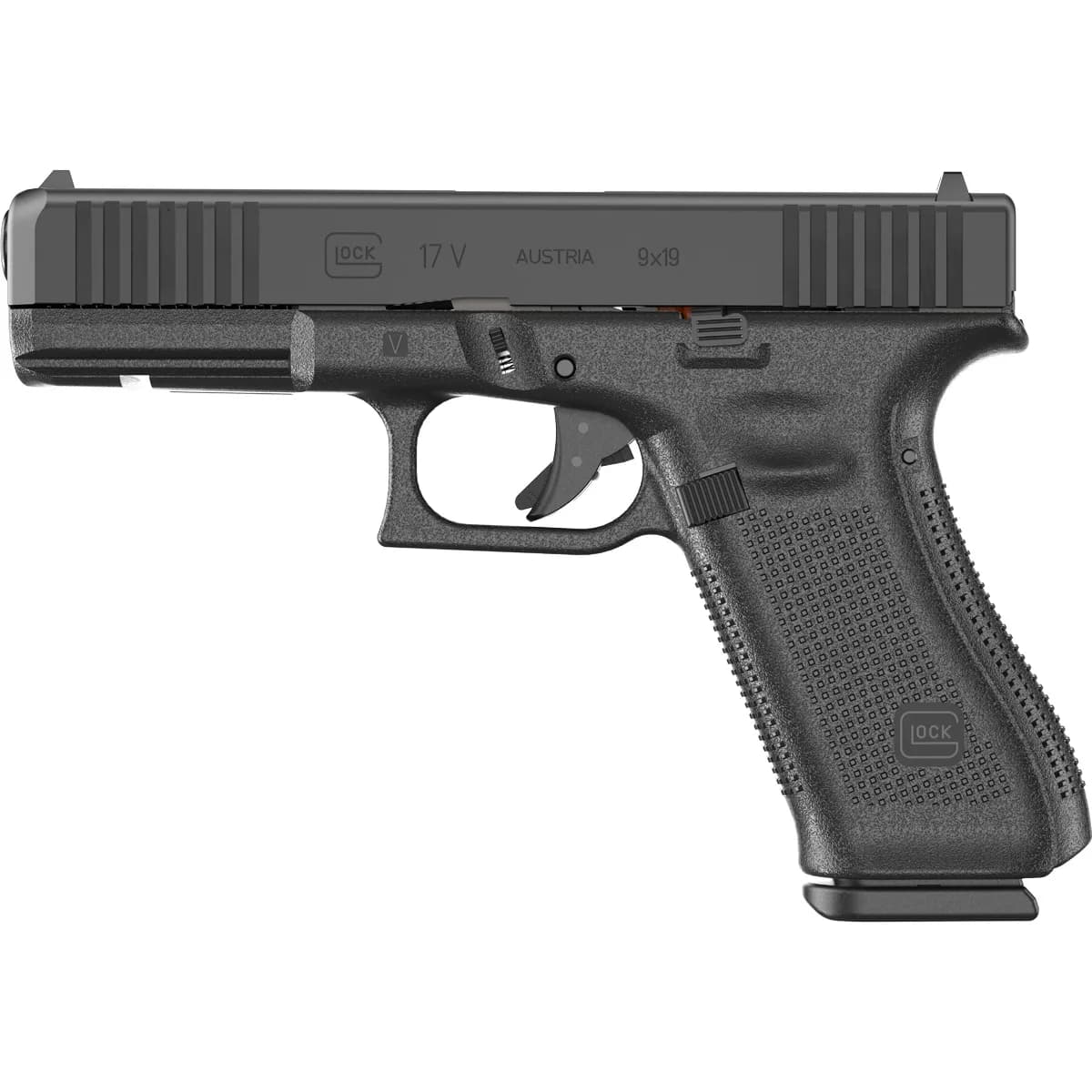 G17V 9mm Luger 4.49" BBL (3)10RD Mags Black