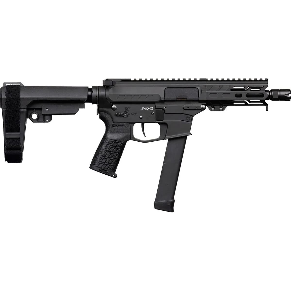 MkGs Banshee 9mm Luger 5"BBL 1/2x28"(1)33RD Mag Black