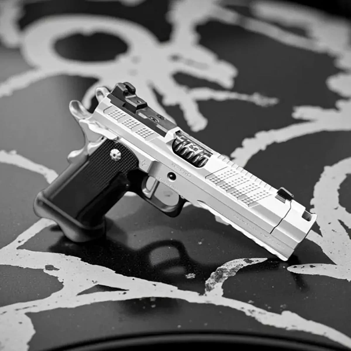 XP Comp 9mm Luger 4.6"BBL (2)10RD Mags Chrome