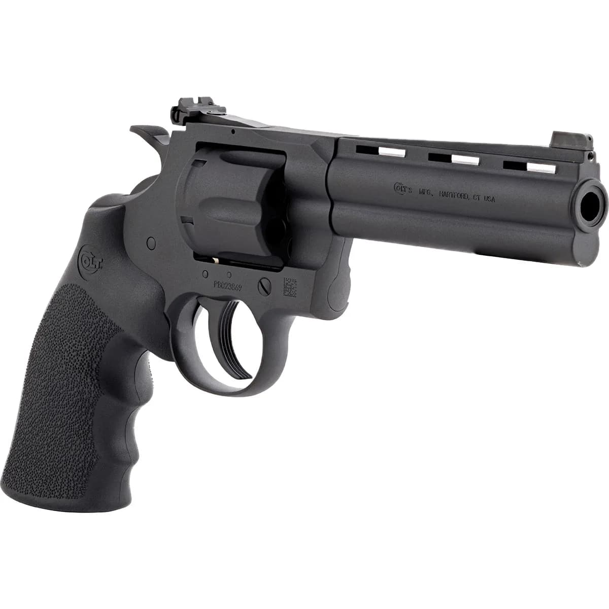 Python 357 Magnum 5" BBL 6RD Hogue Grip Matte Blued - photo 2