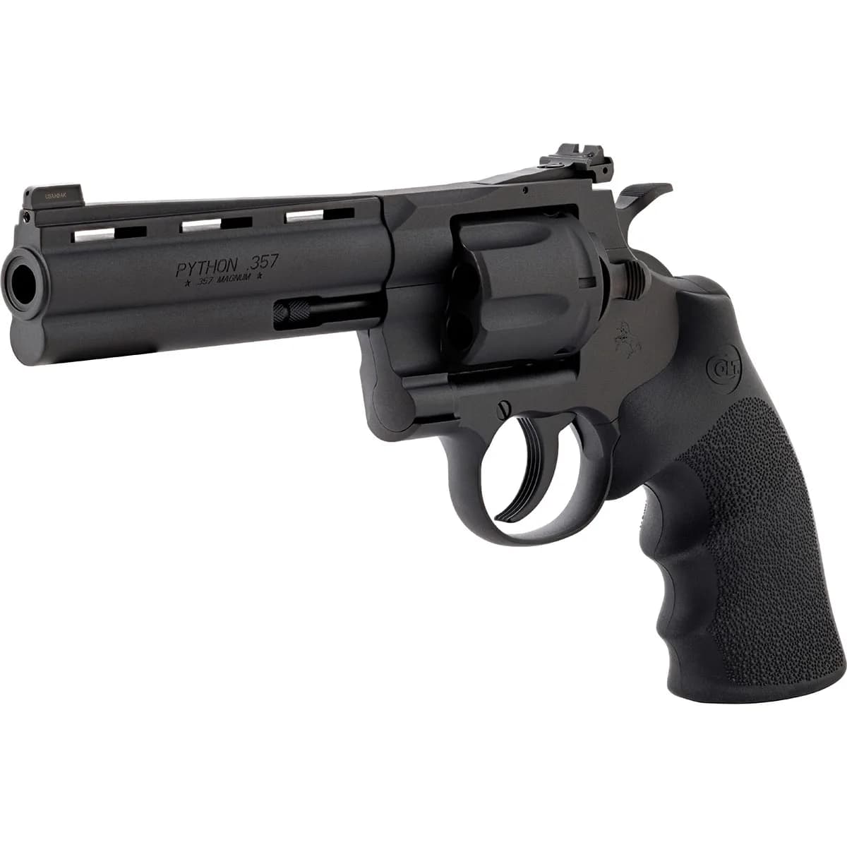 Python 357 Magnum 5" BBL 6RD Hogue Grip Matte Blued - photo 3