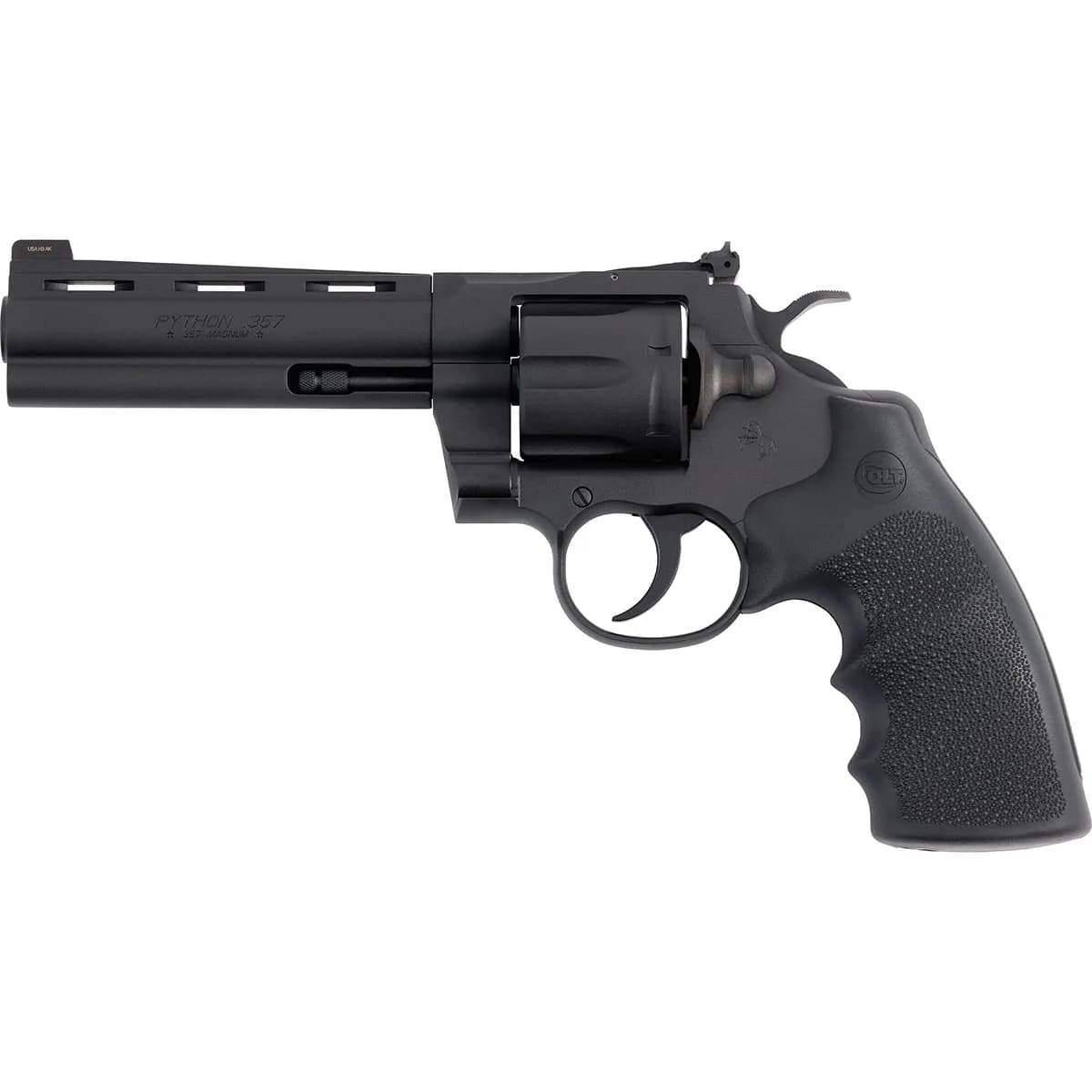 Python 357 Magnum 5" BBL 6RD Hogue Grip Matte Blued - photo 4