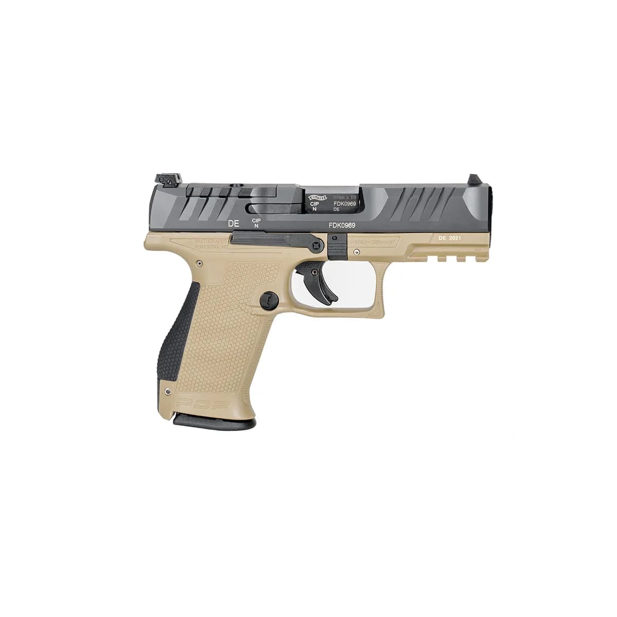 PDP Compact OR 9mm Luger 4" BBL (2)15RD Mags FDE