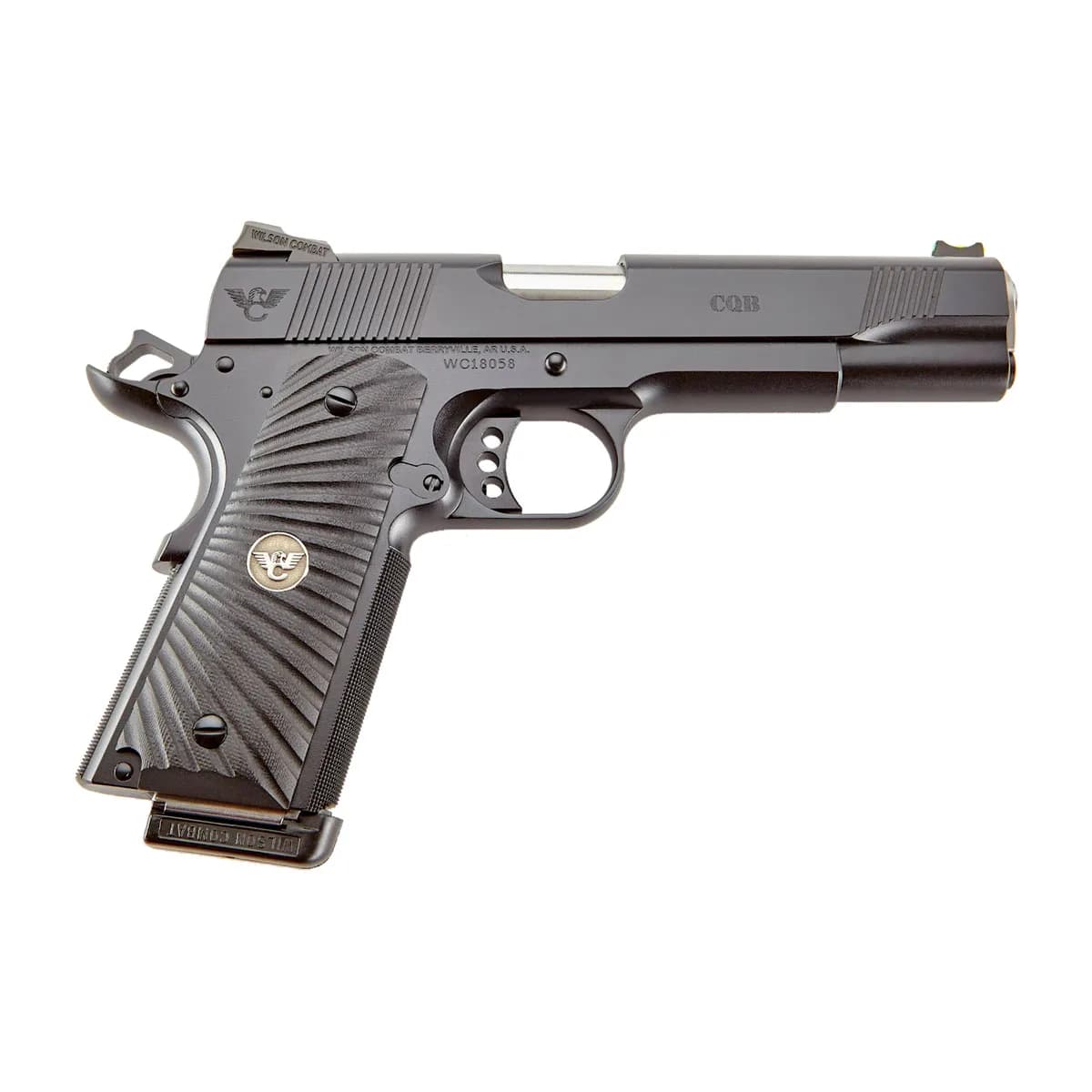 CQB 1911 Full Size 45 ACP 5" BBL (2)8RD Mags Black