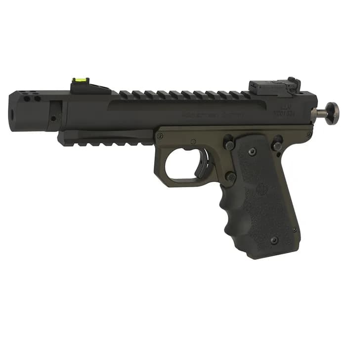 Scorpion, .22 LR 1911 Style OD Green, Hogue, 4.5 ", Compen