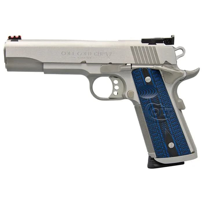 Gold Cup Trophy 45 ACP 5" BBL (1)8RD Mag SS/Blue