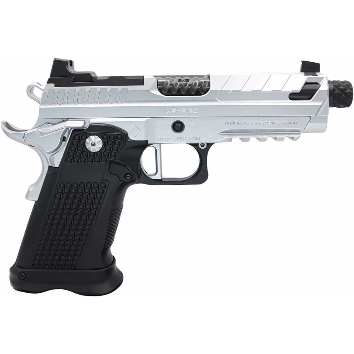 XP Pro 9mm Luger 4"BBL Threaded (2)10RD Mags Chrome