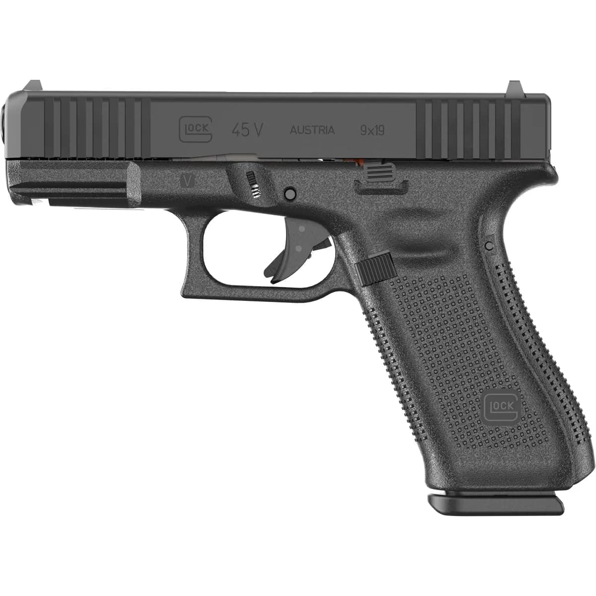 G45V 9mm Luger 4.02"BBL (3)10RD Mags Black