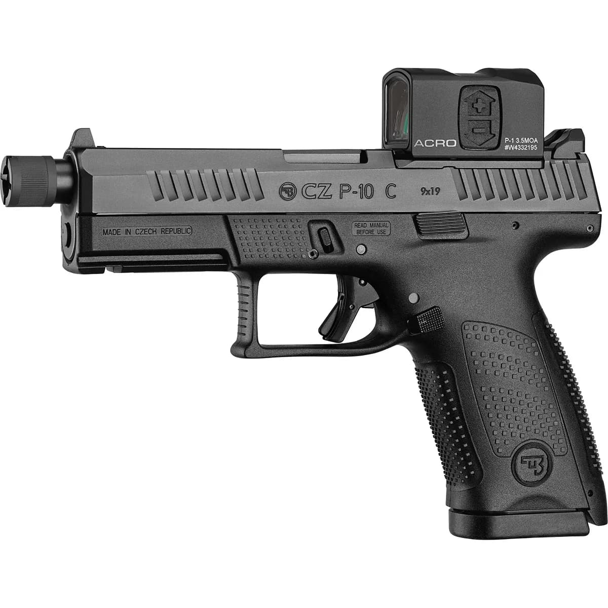 P10 C OR SR 9mm Luger 4.6" BBL (2)17RD Mags Black