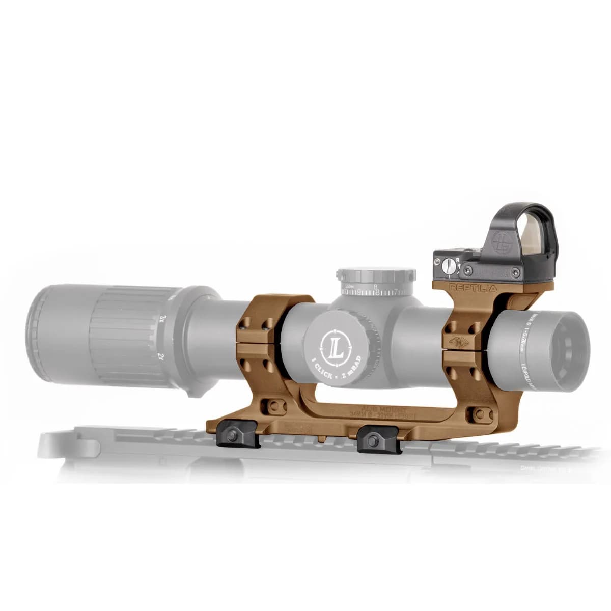 34mm 1.54" 0 MOA AUS Optic Mount FDE