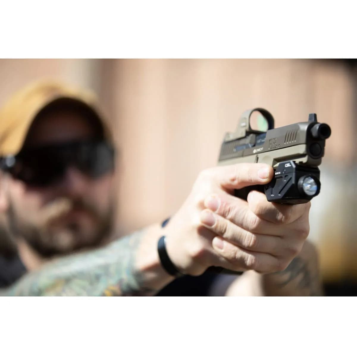 RFX35 1X22 Micro Green Dot Reflex Sight for RMR FDE
