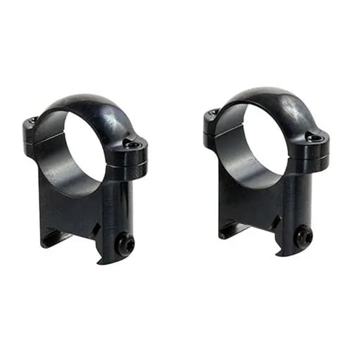 Zee Rings 1" High Steel Rings Gloss Black