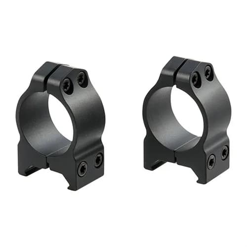 1" Low (0.750") Fixed Rings, Black