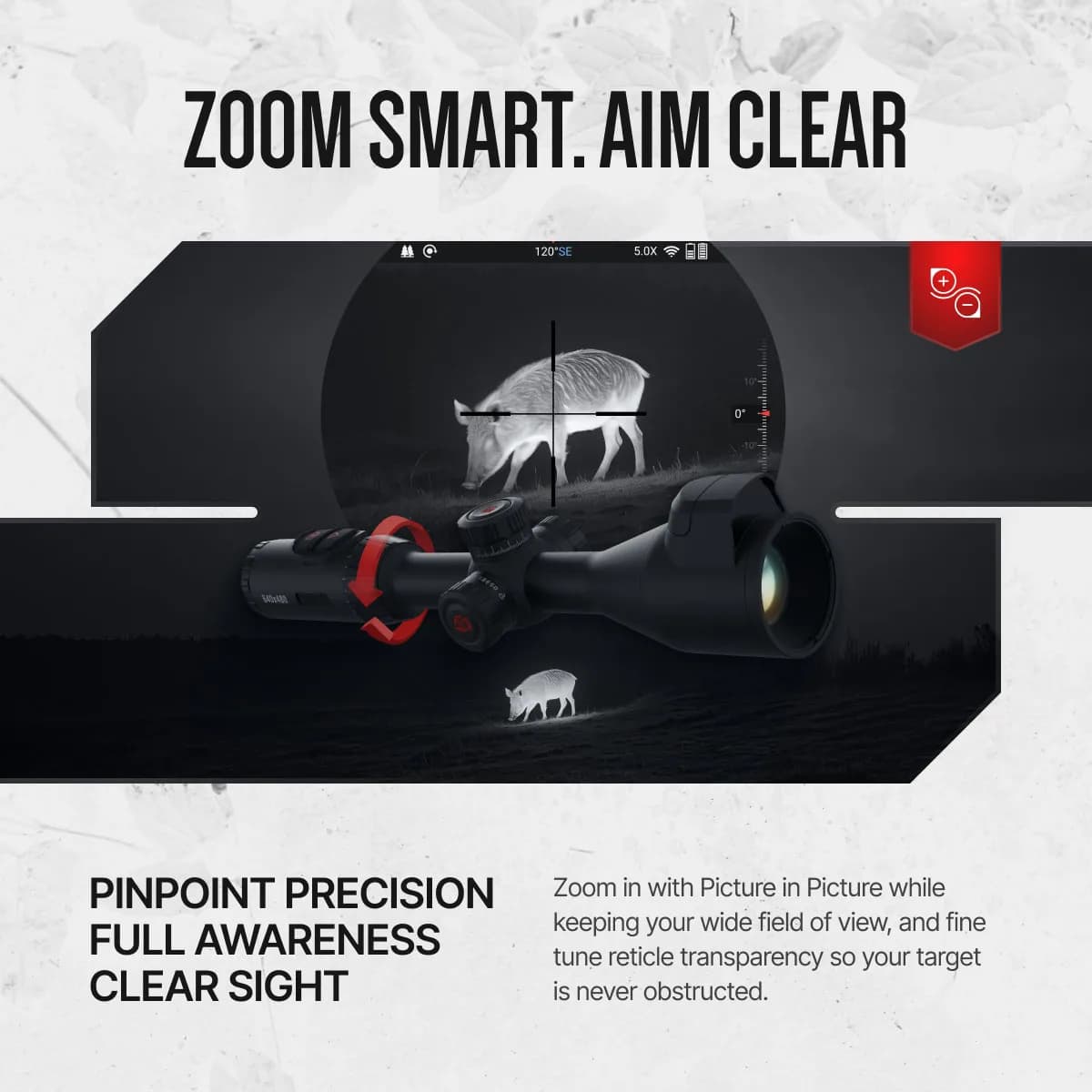 Elite 3-24x 640x512 Res Thermal Rifle Scope w/Laser - photo 5
