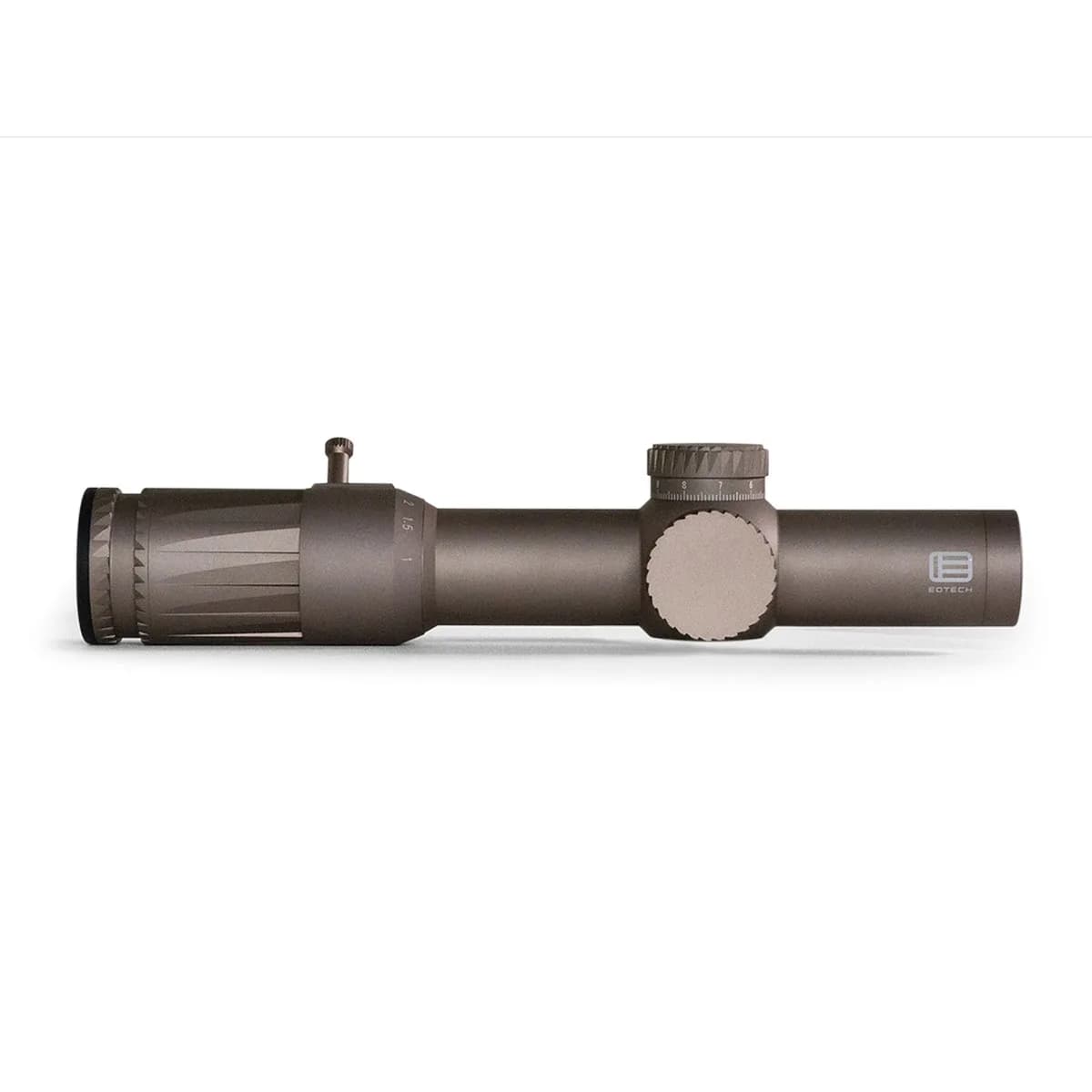 Vudu 1-10x28mm FFP Illuminated SR5 MRAD Reticle Tan