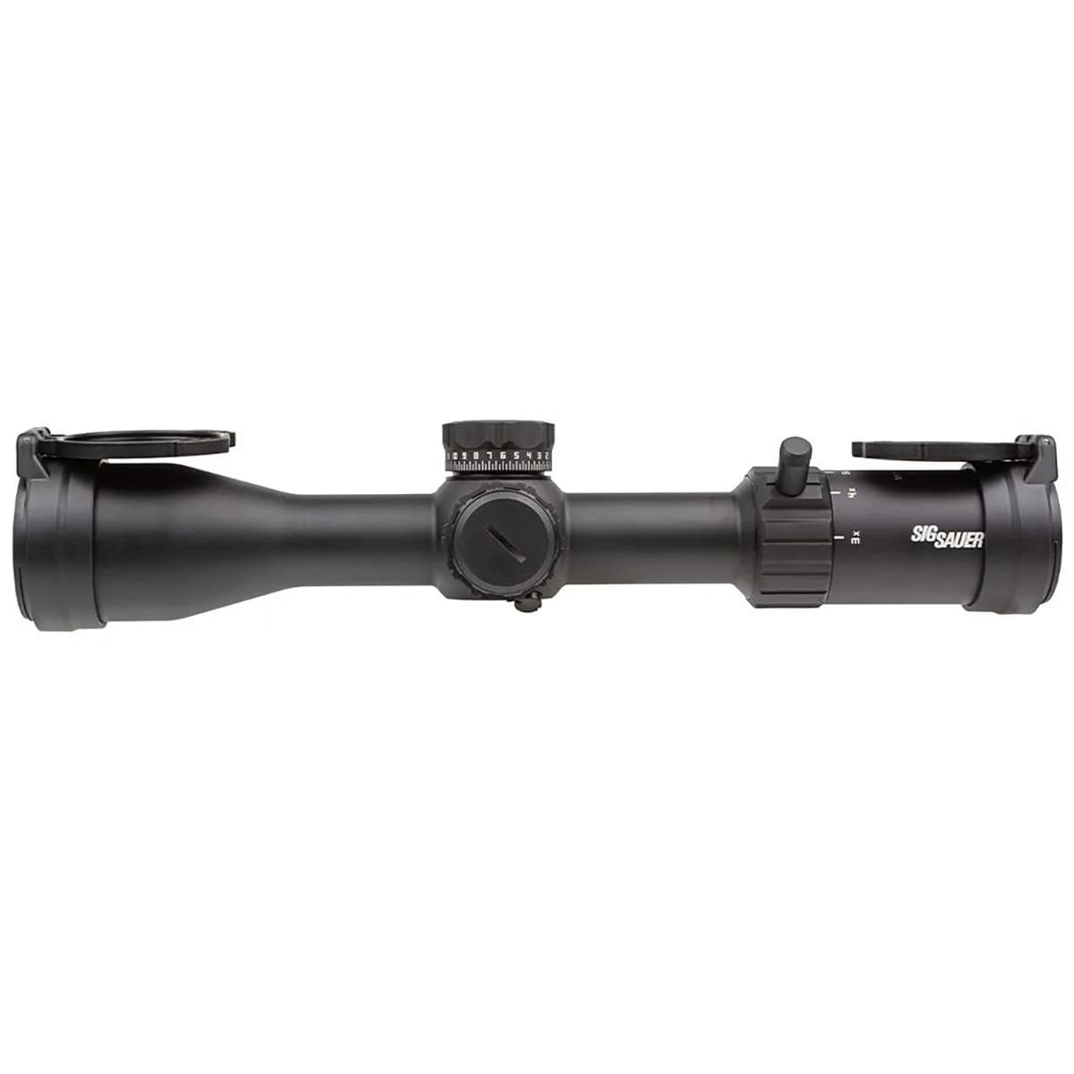 Whiskey4 3-12x44mm SFP Quadplex Reticle Black