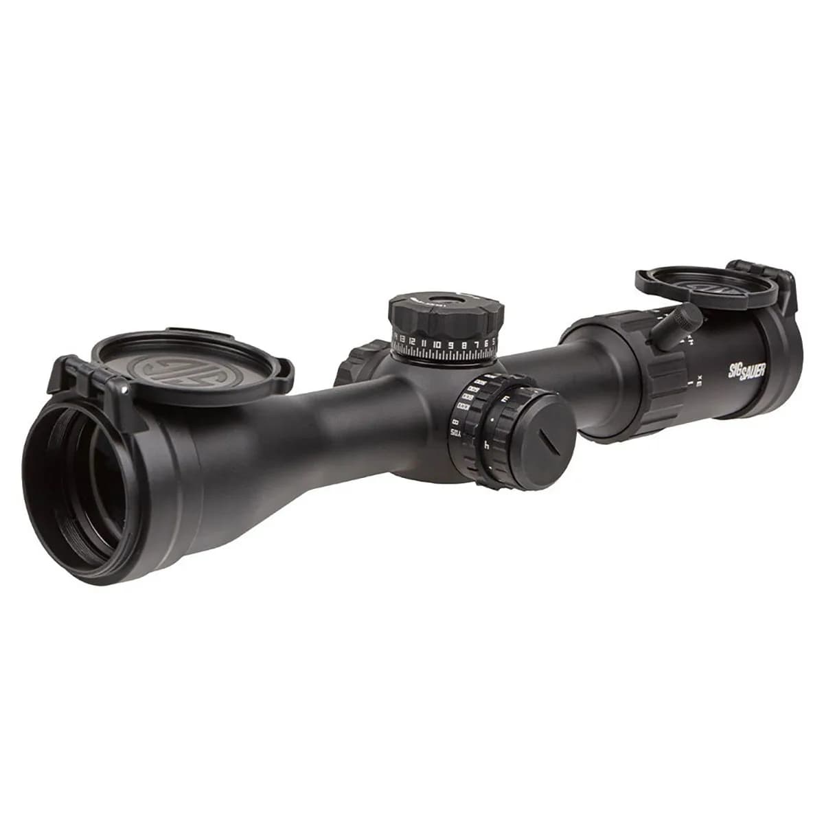 Whiskey4 3-12x44mm SFP Quadplex Reticle Black - photo 2