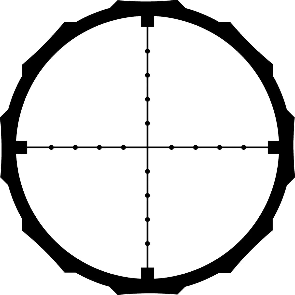 Hardline 4-12x40mm SFP Custom MILDOT Reticle Black - photo 5