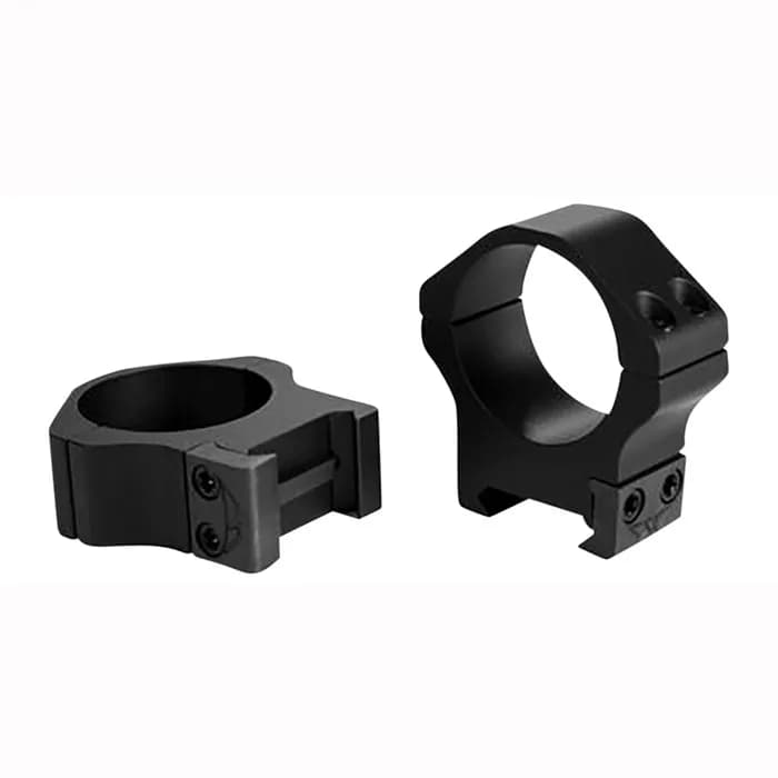 1" Medium Horizontal Rings Matte Black