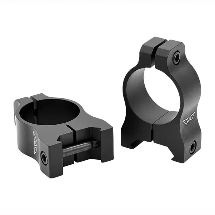 1" Medium Matte Black Rings