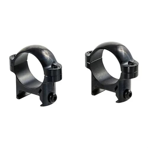 Zee Rings 1" Low Steel Rings Gloss Black
