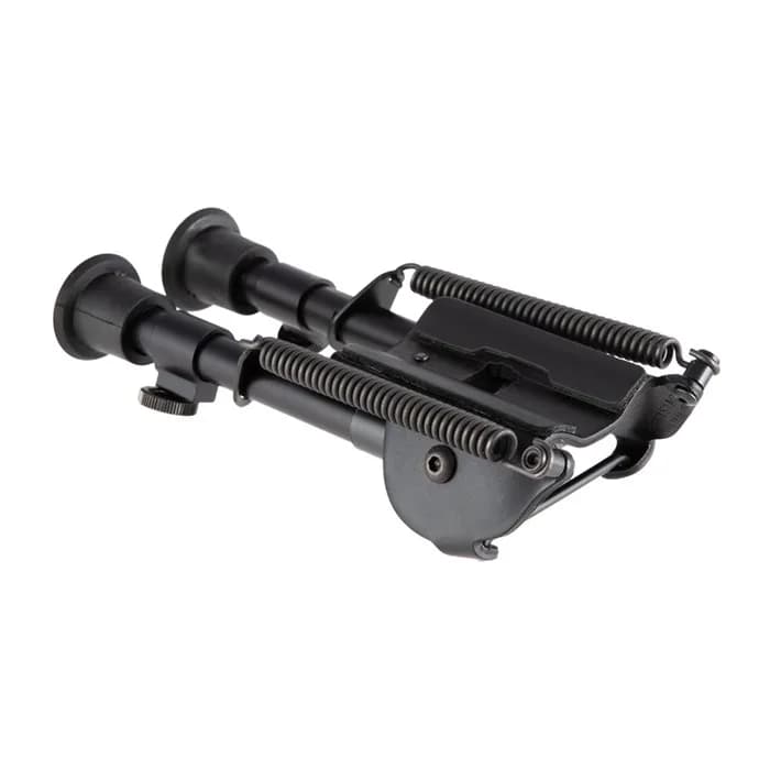 Solid Base Self Leveling Bipod 6-9" Black