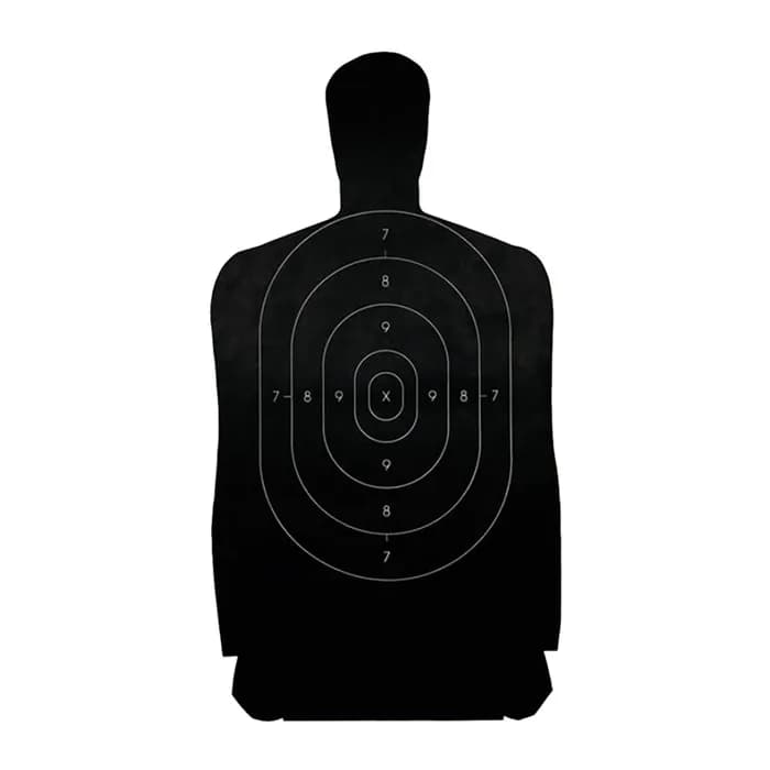 B27 Police Silhouette Paper Targets 100pk