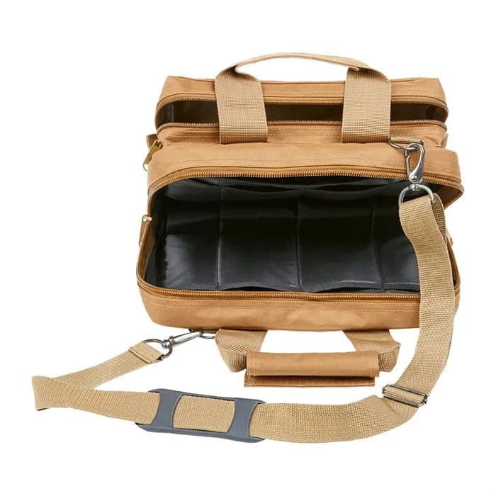Deluxe 2 Pistol Range Bag W/Strap & Molle Tan - photo 2
