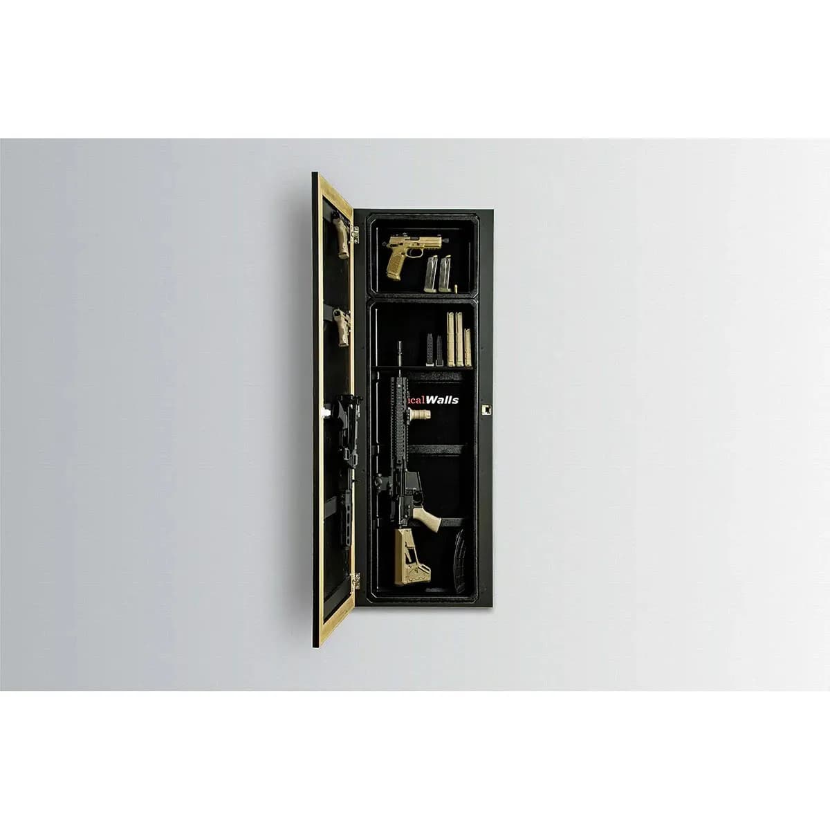 1450 Framed Concealment Mirror Walnut - photo 2