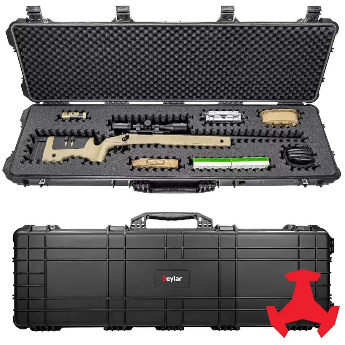 53" Hard Rifle Case w/Ragar Foam Insert Black - photo 5