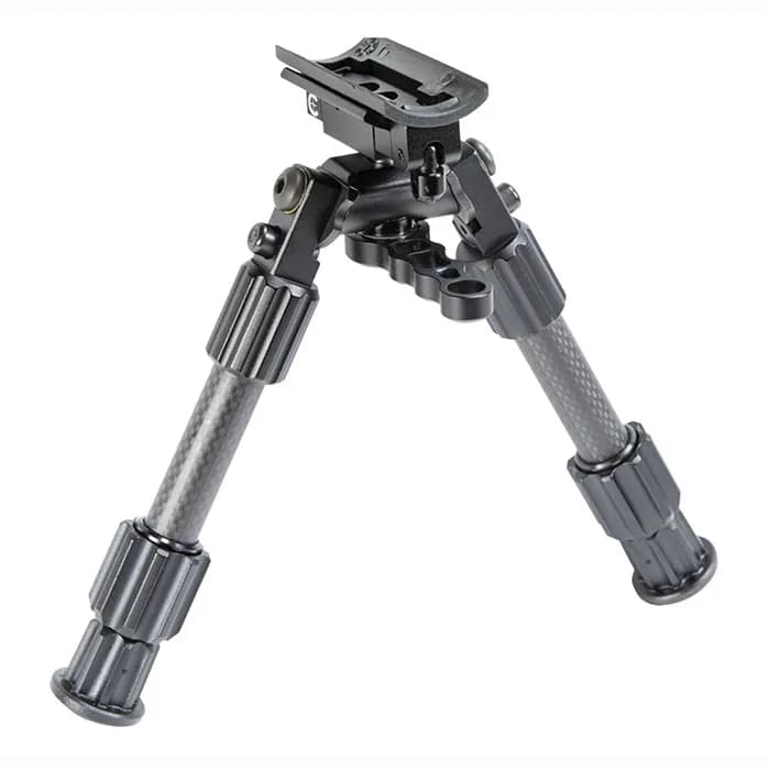 AccuMax Premium 6"-9" Sling Swivel Stud Bipod Black