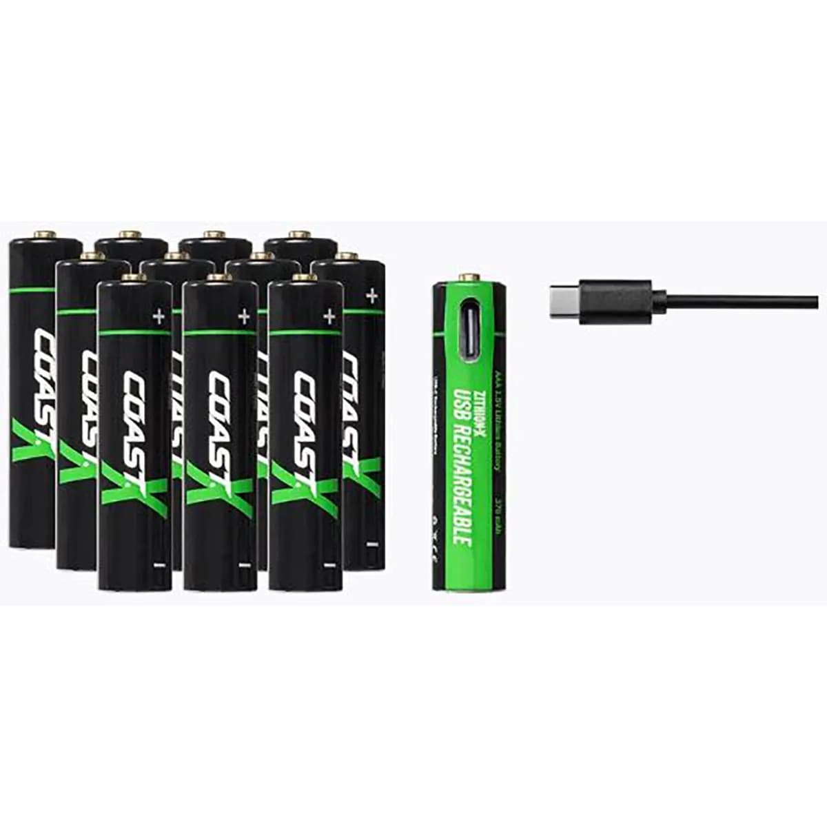 ZXAAA Rechargable Battery 12-Pack
