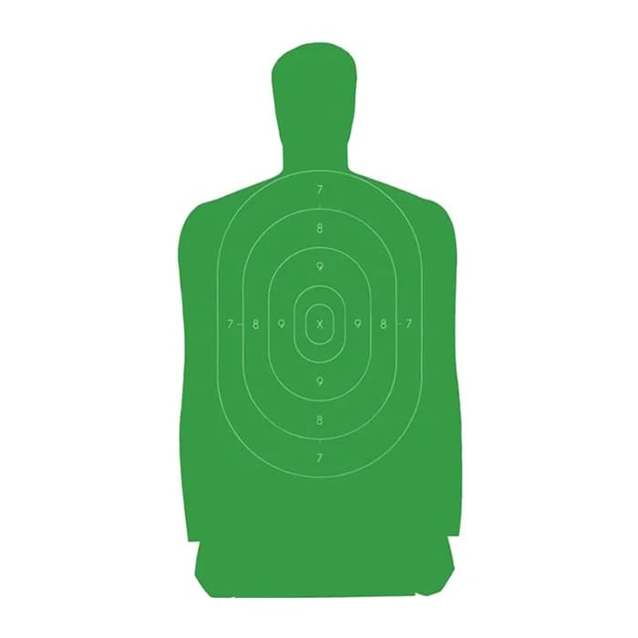 B27FSA Silhouette Green Paper Targets 24x45"  100pk