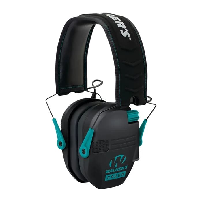 Razor Slim Electronic Muffs, Teal
