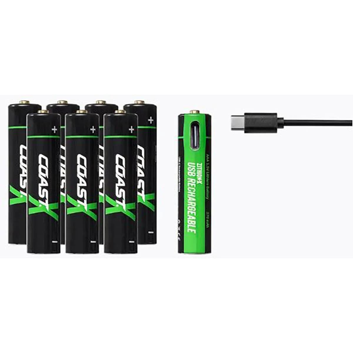 ZXAAA Rechargable Battery 8-Pack