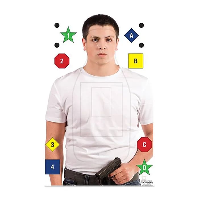 Realistic Photo Command Paper Target 50 Pack