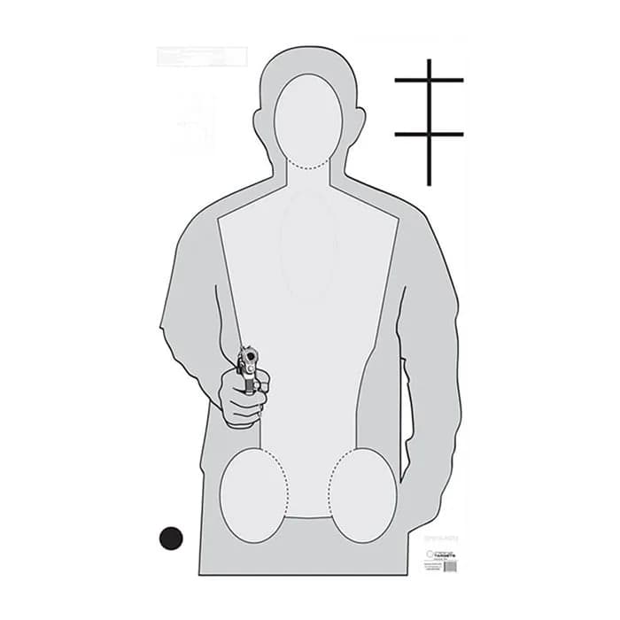 Official Ohio Police Qualification Targets 50 Pack