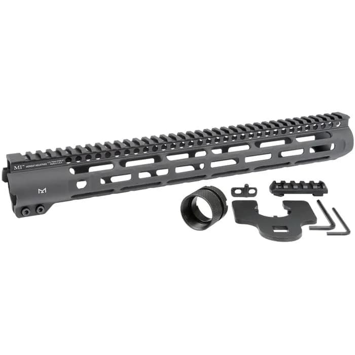 Slim Line Handguards 15" M-LOK Aluminum Black