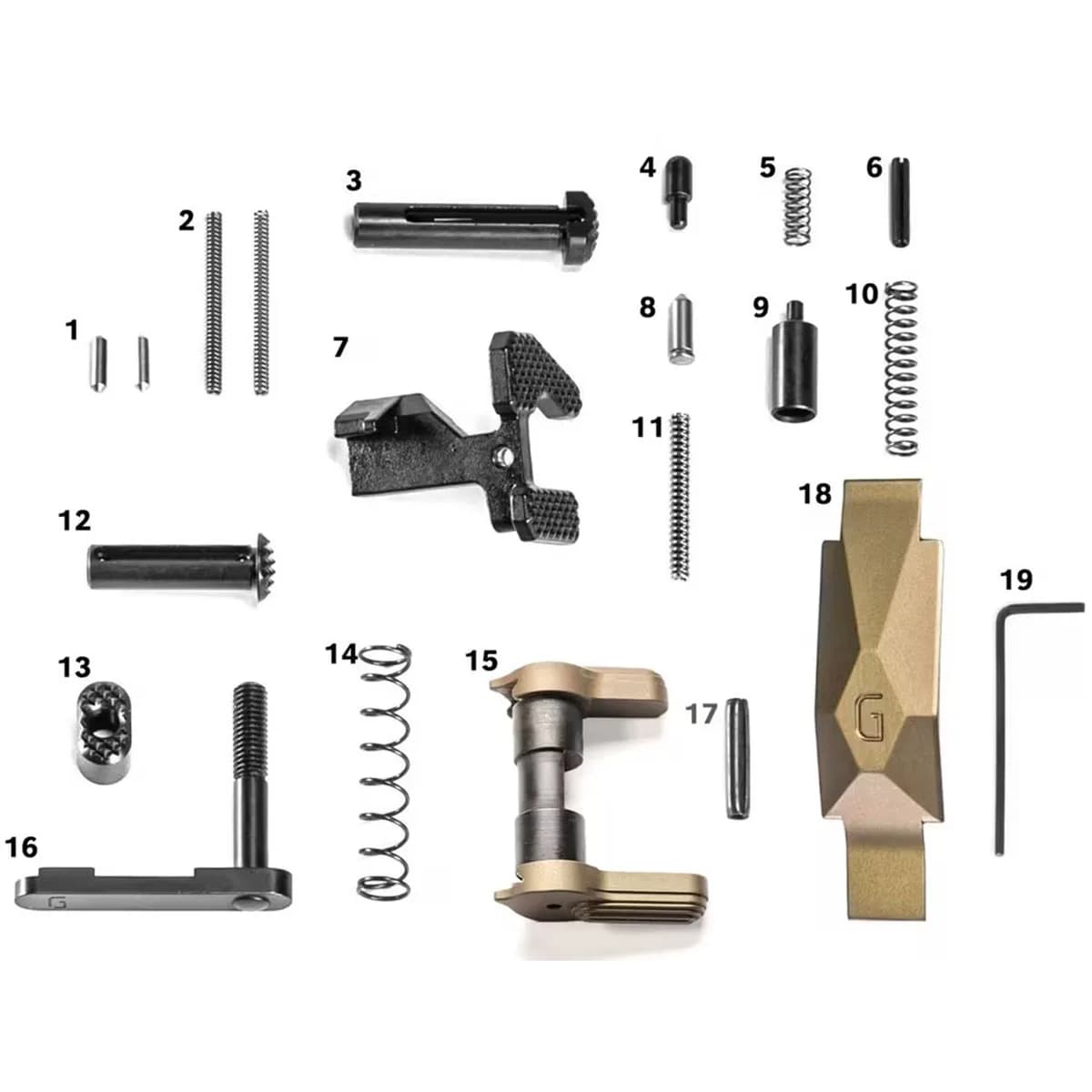 AR-15 Ultra Duty Lower Parts Kit DDC