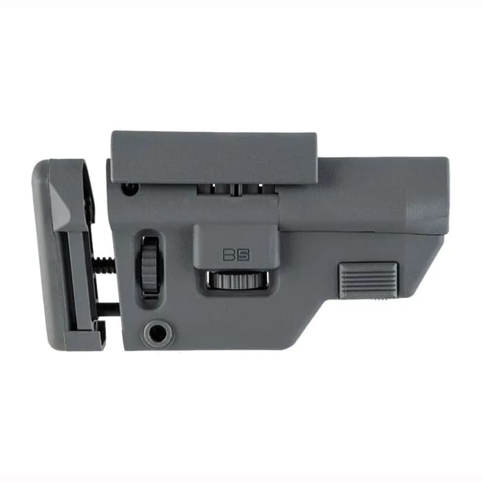 Collapsible Precision Stock 556 Wolf Grey- Medium