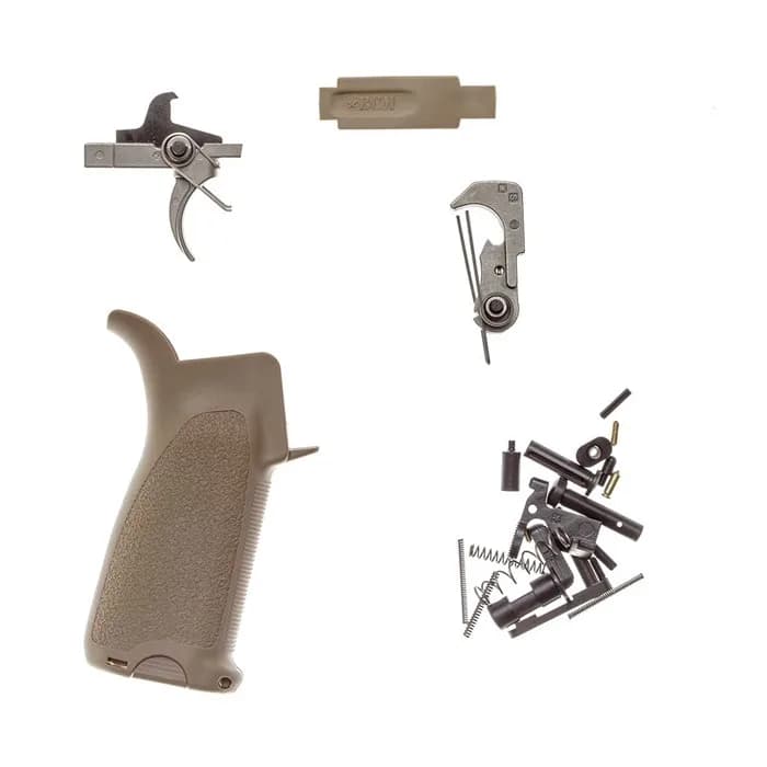 BCMGUNFIGHTER AR-15 Enhanced Lower Parts Kit, FDE