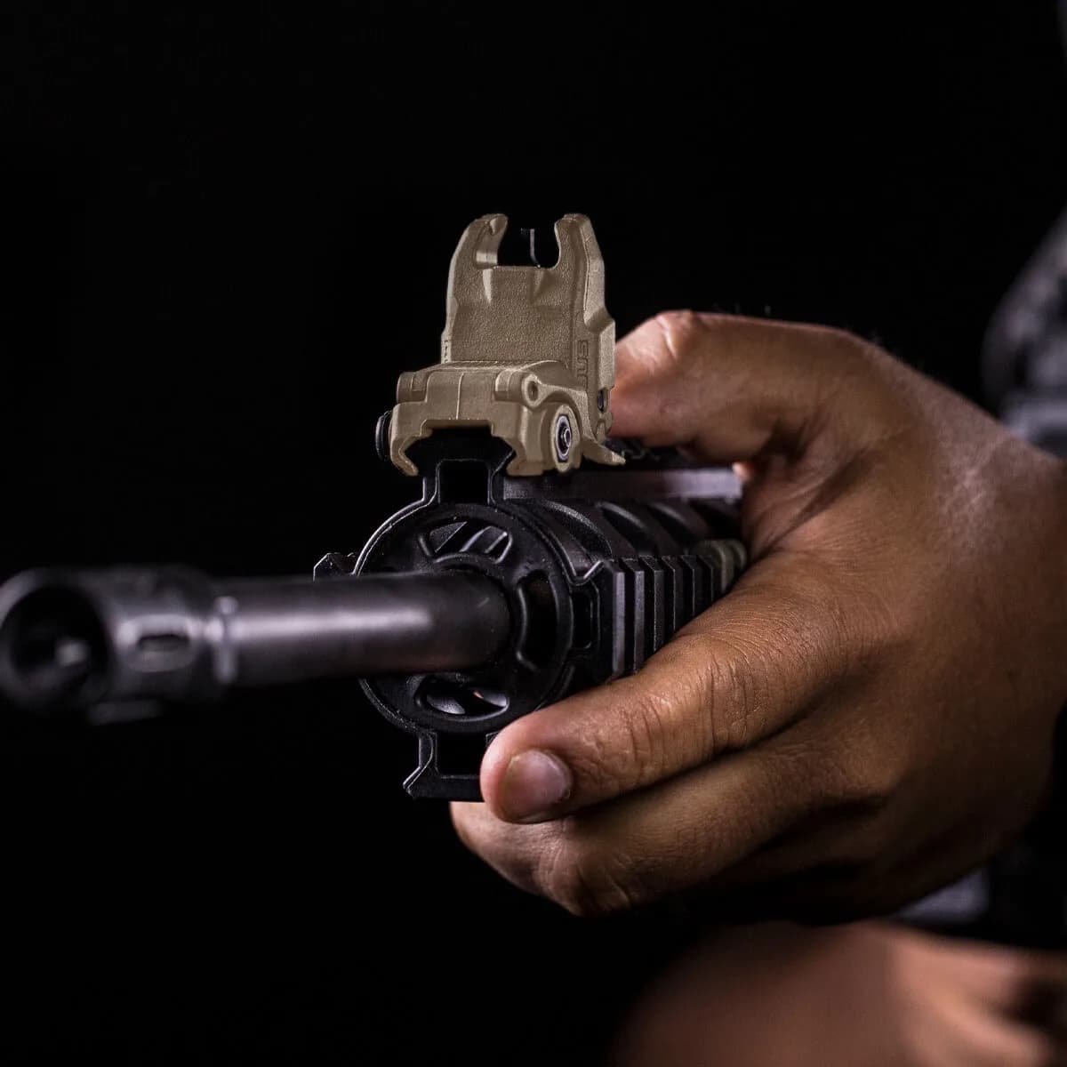 MBUS Front Sight Flip-Up Polymer for AR-15 FDE - photo 4