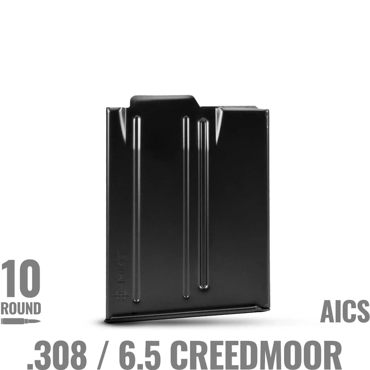 No Binder Plate 10 Round Metal Magazine, Black