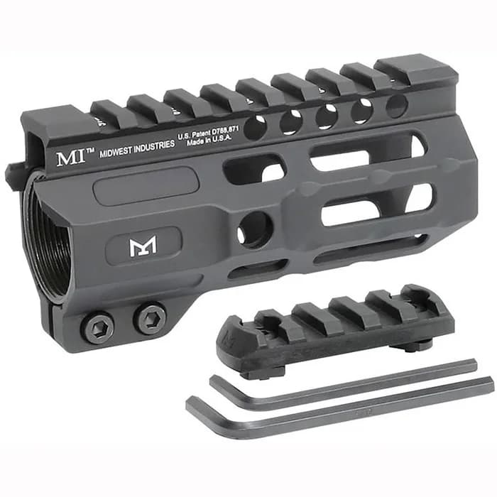 Combat Handguard M-LOK Aluminum 4.5   Black