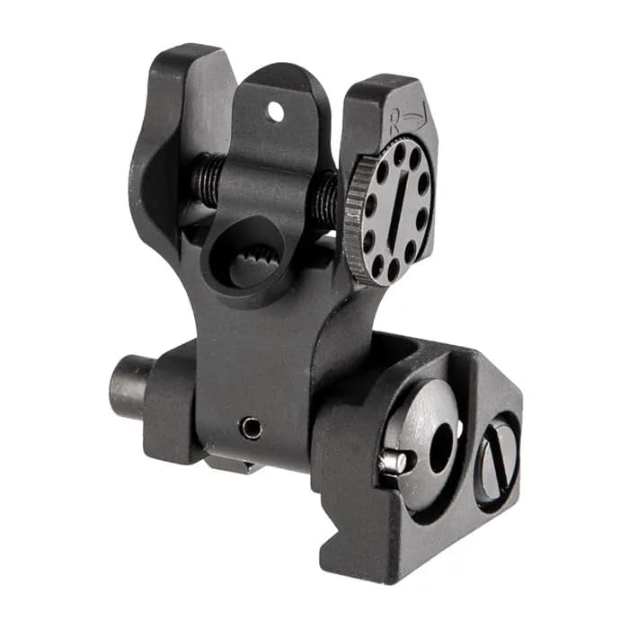 AR-15  Flip-Up Adjustable Rear Sight Black - photo 5