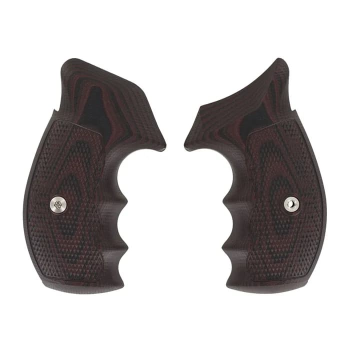 S&W K/L Frame Tac Diamond, Round Butt, Black Cherry