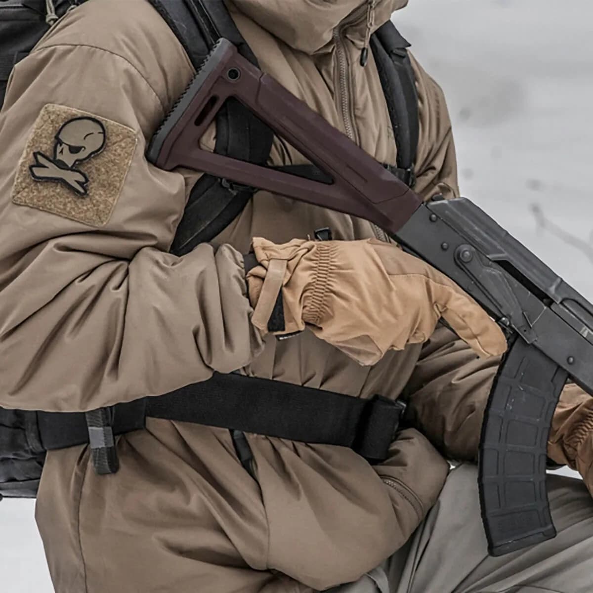 MOE AK Fixed Stock for AK-47/74 Plum - photo 3