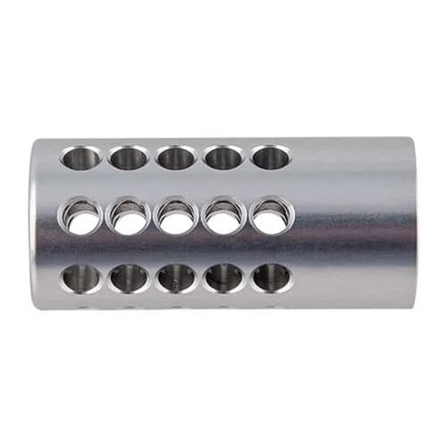 Compensator 22 Caliber 1/2-28 Aluminum Silver